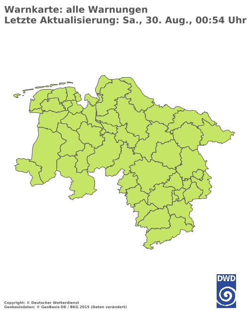 Aktuelle Wetterwarnungen für %region%