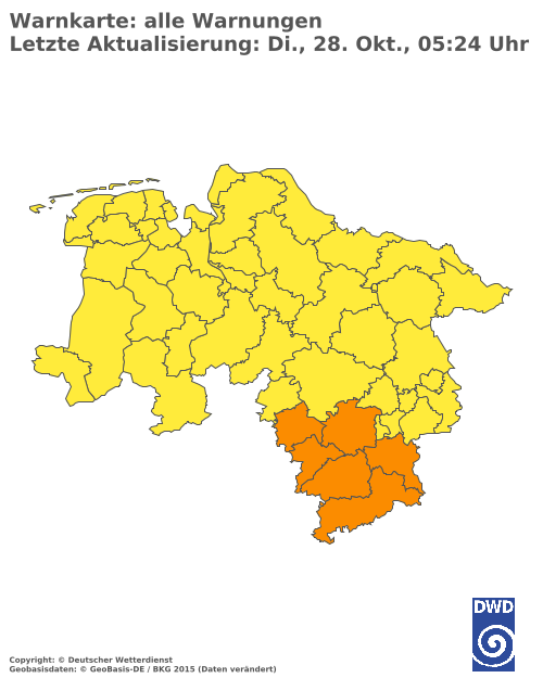 Aktuelle Wetterwarnungen für %region%