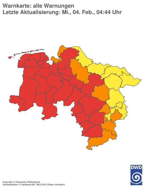 Aktuelle Wetterwarnungen für %region%