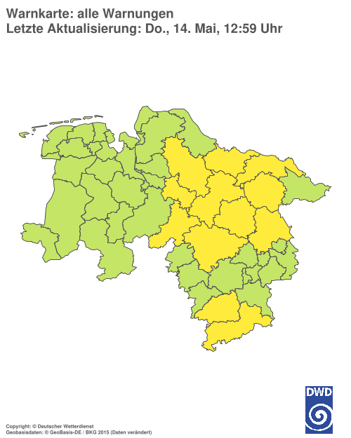 Aktuelle Wetterwarnungen für %region%