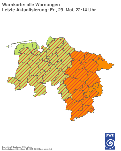 Aktuelle Wetterwarnungen für %region%