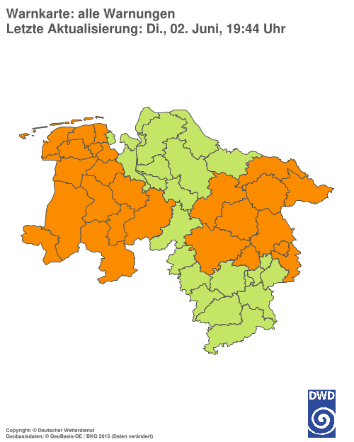 Aktuelle Wetterwarnungen für %region%