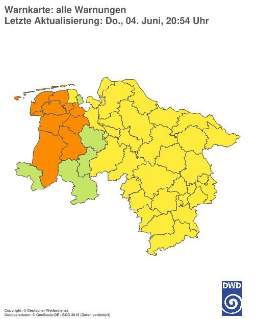 Aktuelle Wetterwarnungen für %region%