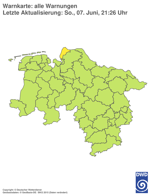 Aktuelle Wetterwarnungen für %region%