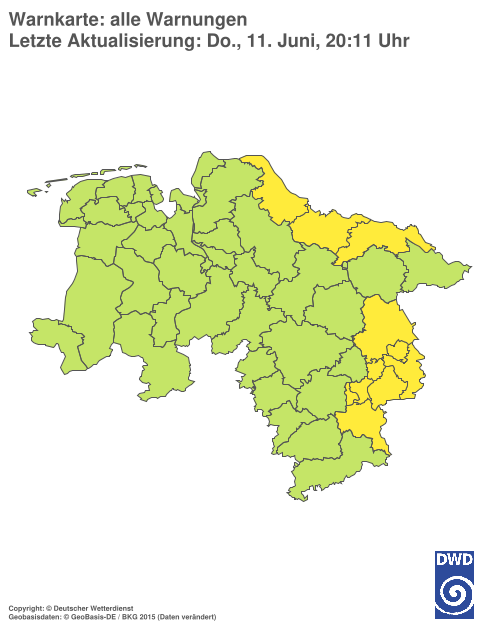 Aktuelle Wetterwarnungen für %region%