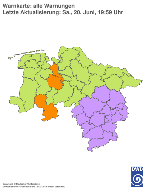 Aktuelle Wetterwarnungen für %region%