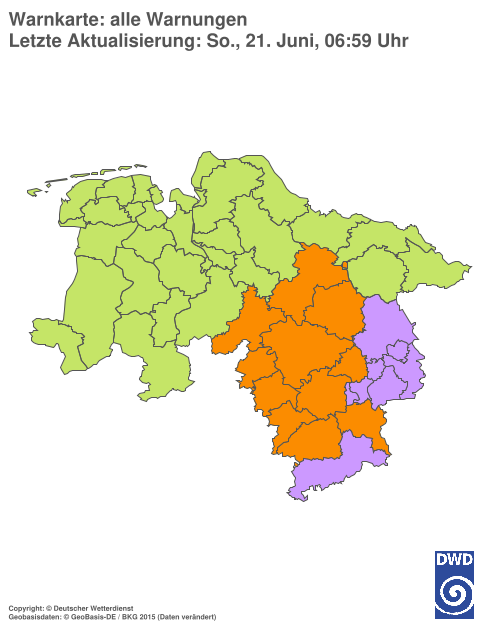 Aktuelle Wetterwarnungen für %region%