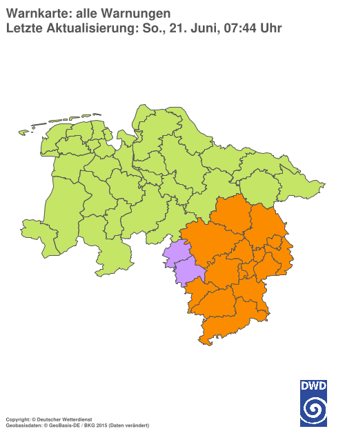 Aktuelle Wetterwarnungen für %region%