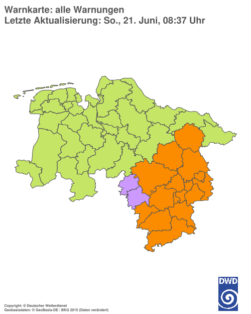 Aktuelle Wetterwarnungen für %region%
