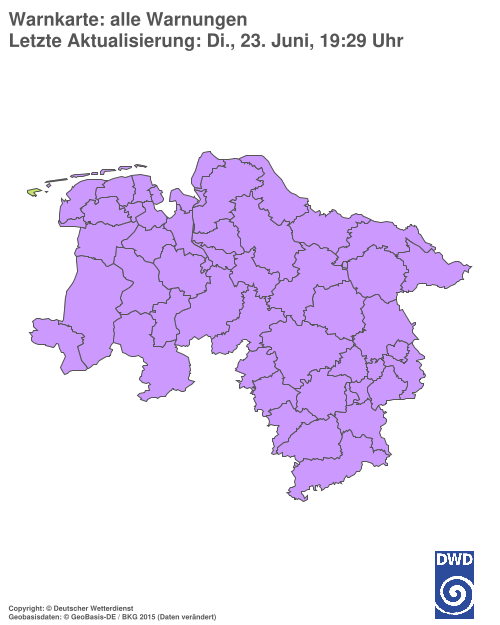 Aktuelle Wetterwarnungen für %region%