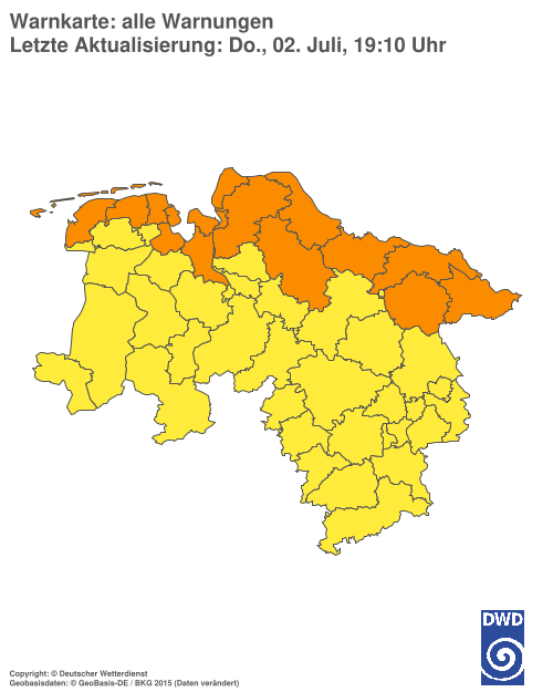 Aktuelle Wetterwarnungen für %region%