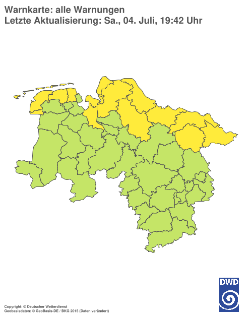 Aktuelle Wetterwarnungen für %region%