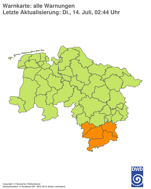 Aktuelle Wetterwarnungen für %region%