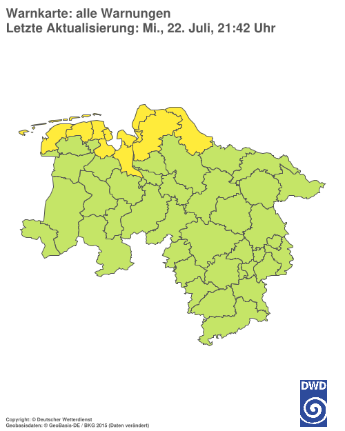 Aktuelle Wetterwarnungen für %region%