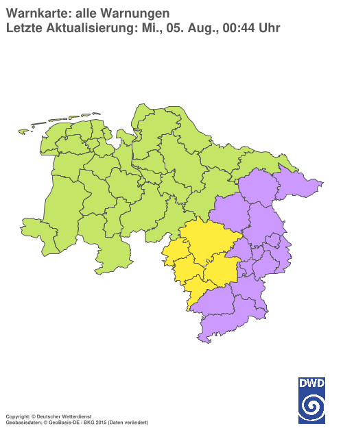 Aktuelle Wetterwarnungen für %region%