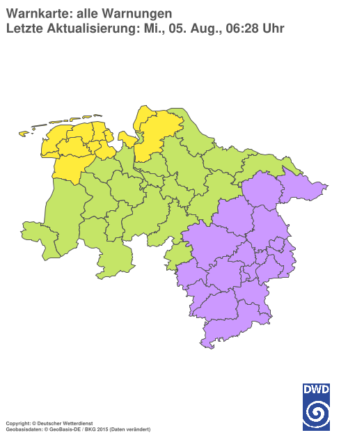 Aktuelle Wetterwarnungen für %region%