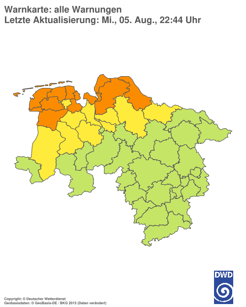 Aktuelle Wetterwarnungen für %region%