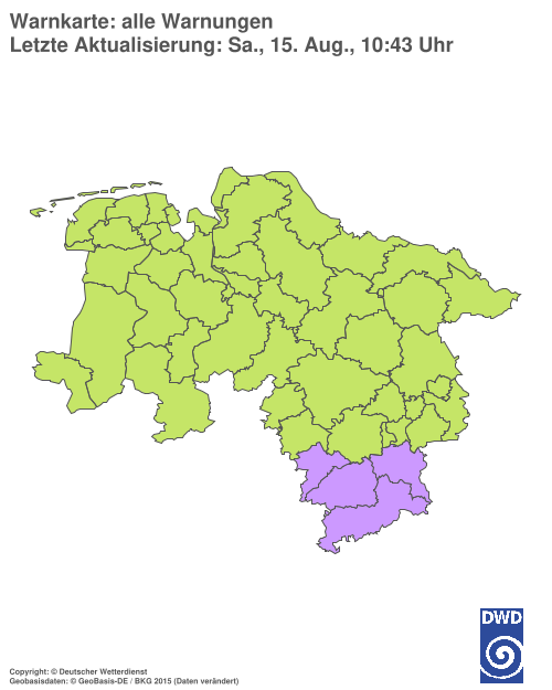 Aktuelle Wetterwarnungen für %region%
